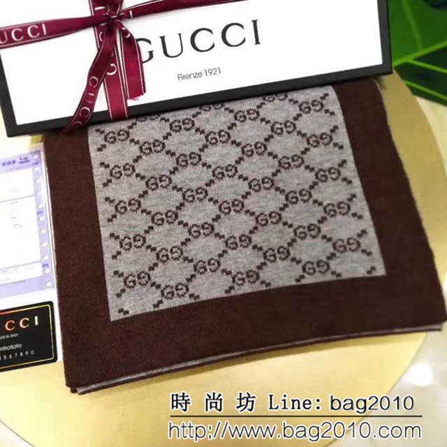 GUCCI古馳經典爆款 歐洲走秀款羊毛圍巾 男女同款 LLWJ6795